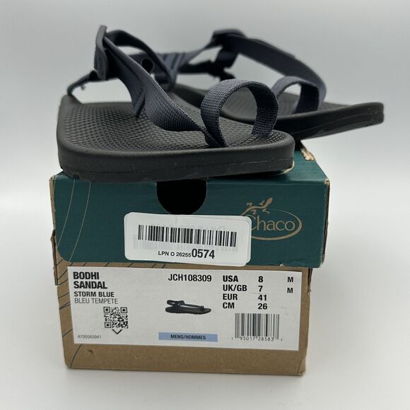 Chaco Bodhi Sandals Men\'s Size 8 Storm Blue Adjustable Hiking Water Shoes NIB main image 8